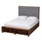 Baxton Studio Jalie Transitional Wood Platform Storage Bed in Grey-Queen 237-12638-10669-ZORO - alternate 1